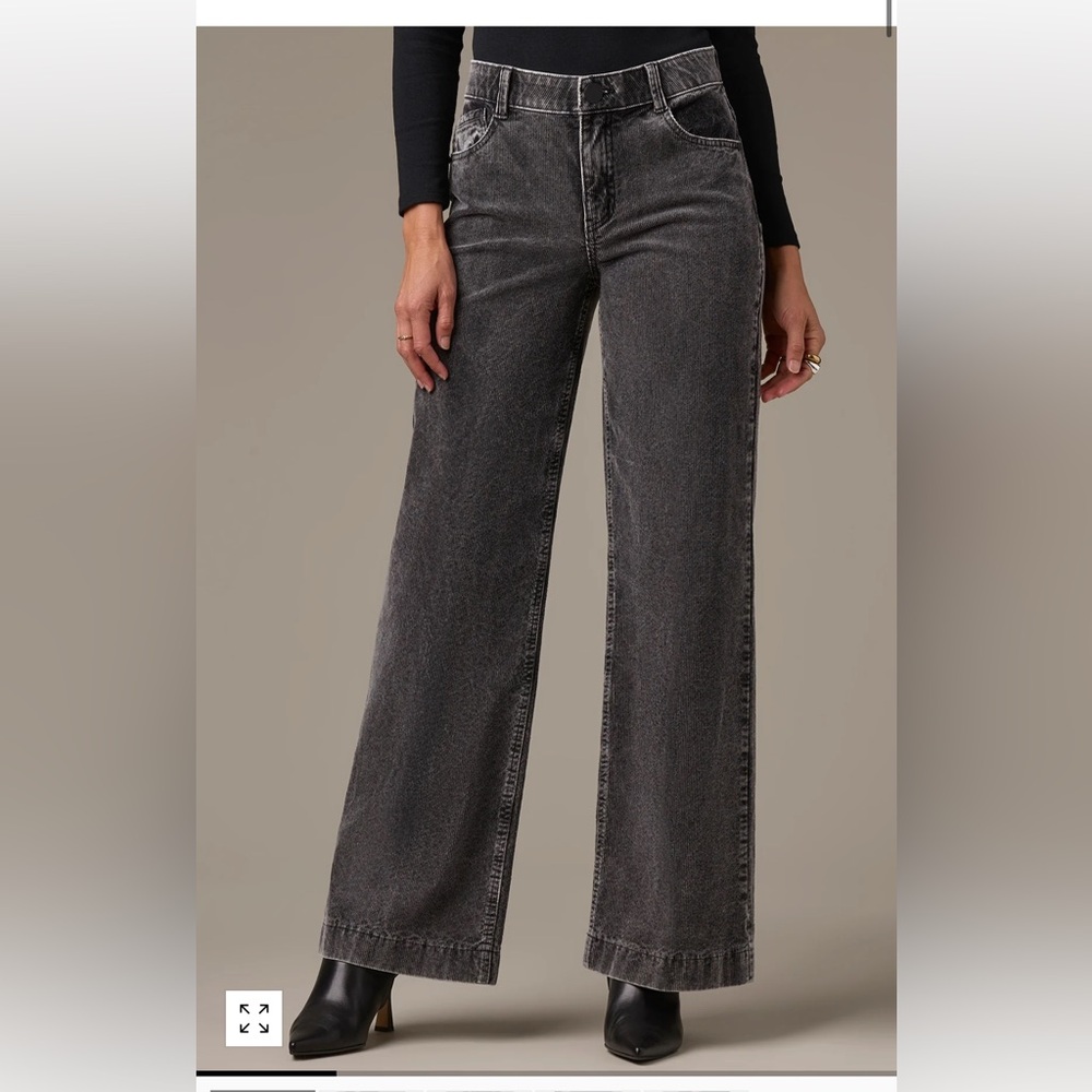 Wit & Wisdom Washed Black Wide Leg Jeans